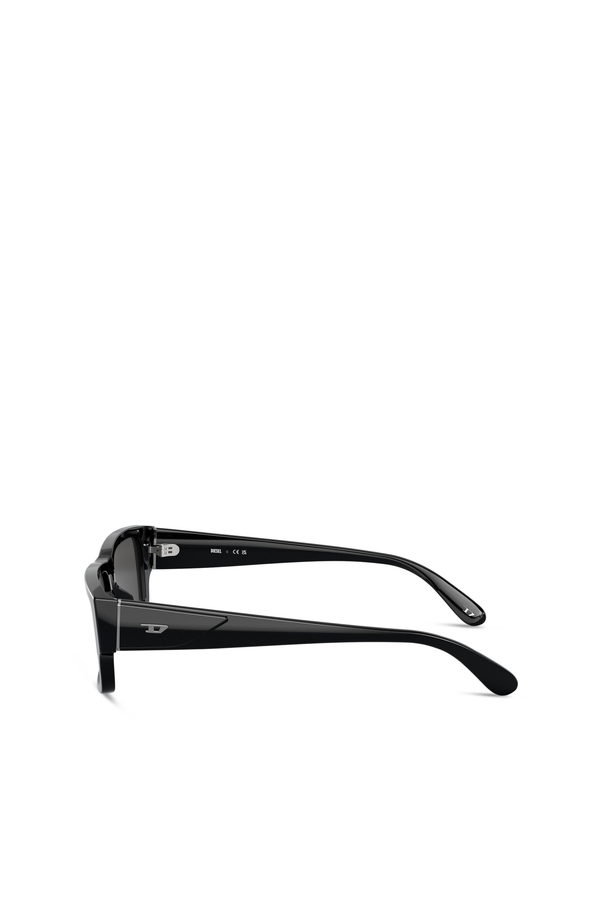 Diesel - 0DL2003 SIZE 57, Man's Rectangle sunglasses in Dark grey - 3